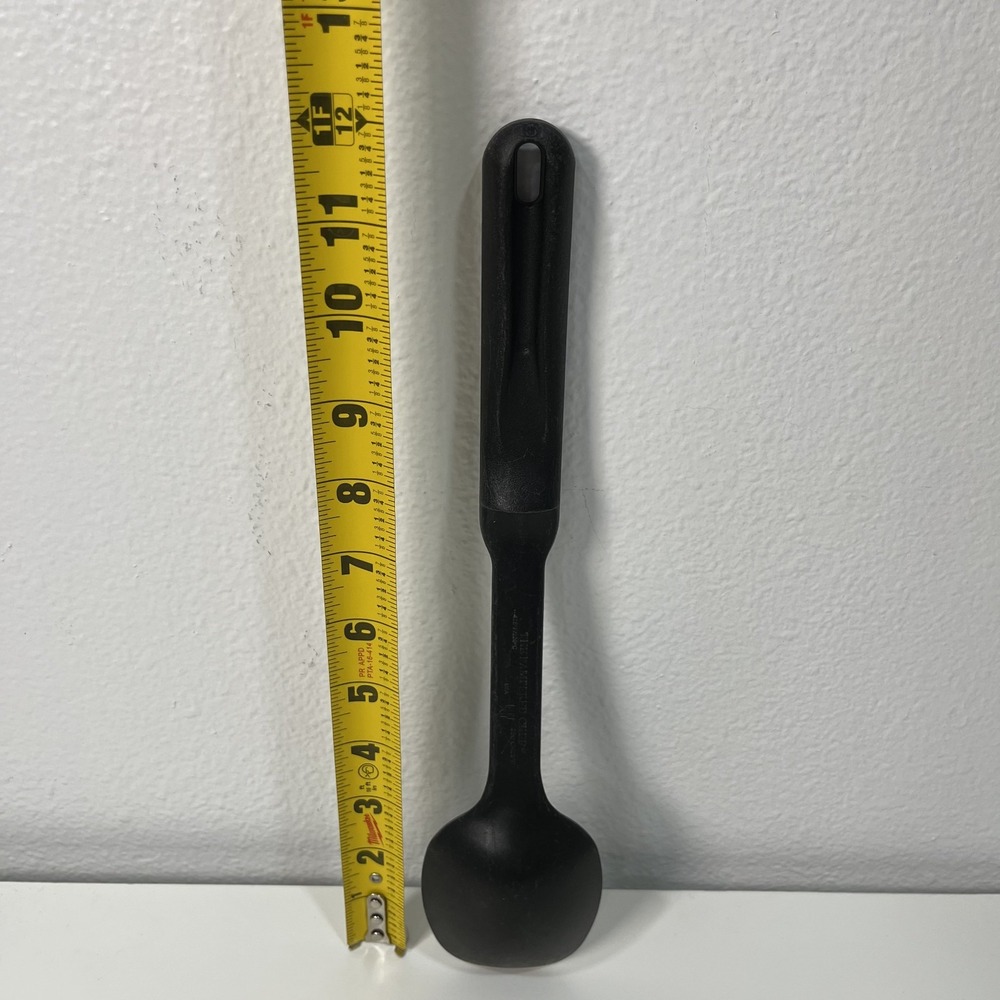 The Pampered Chef Slotted Spatula Black Nylon Spoon Utensil Set 13" USA - Picture 14 of 16